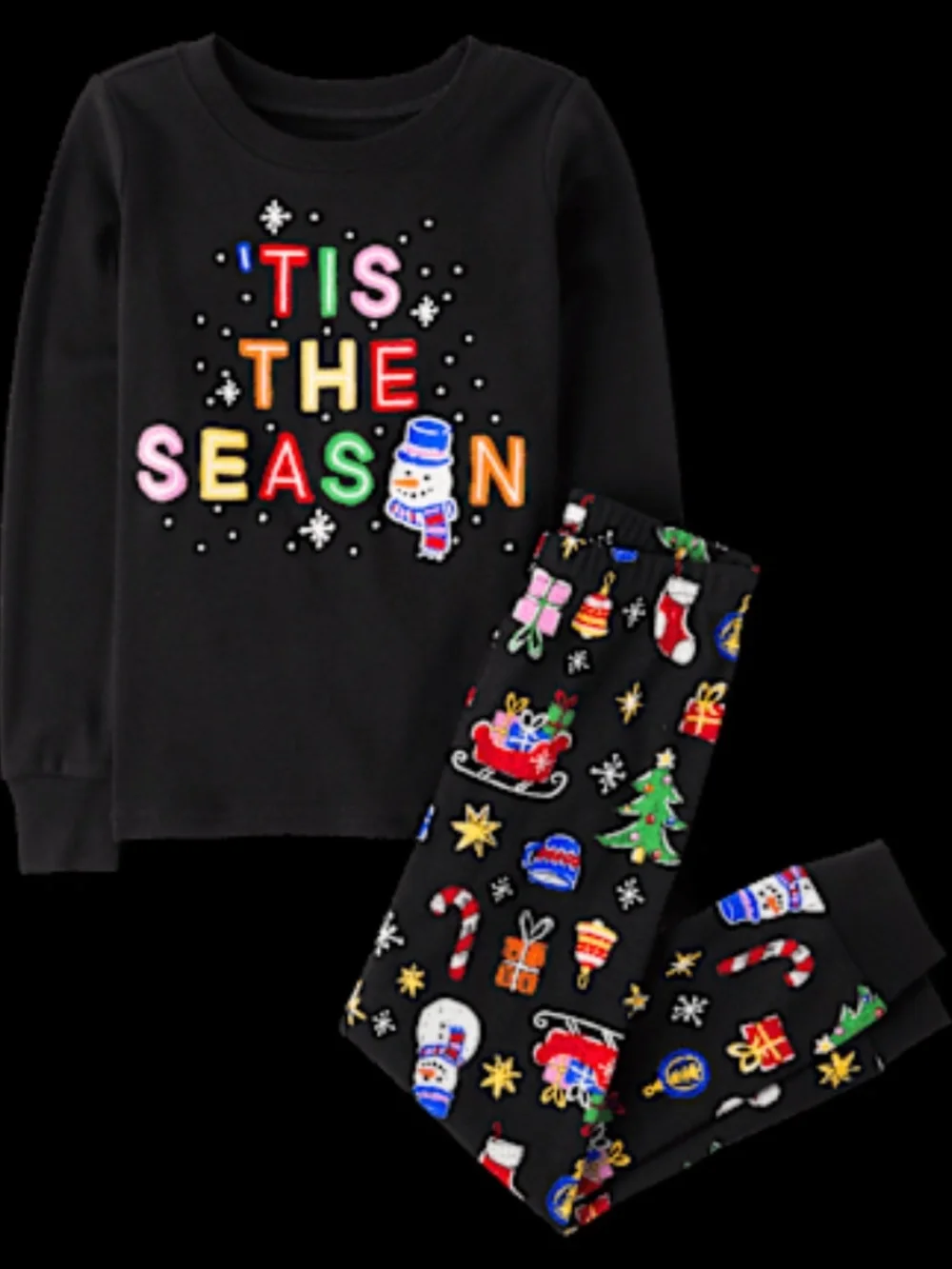 Children's Place Pajamas Christmas Glow in the Dark NWT  Girls Size 16